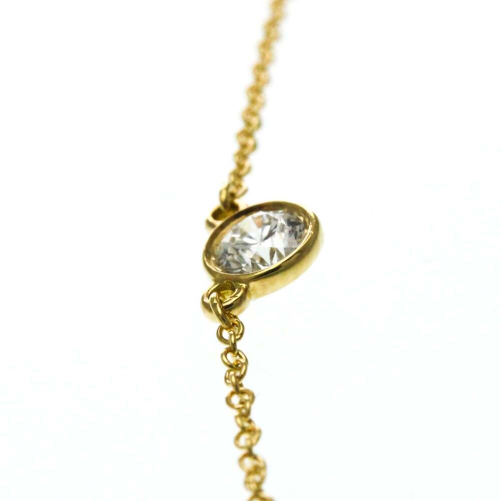 TIFFANY Authentic 18k Gold Diamond Necklace - Picture 14 of 15